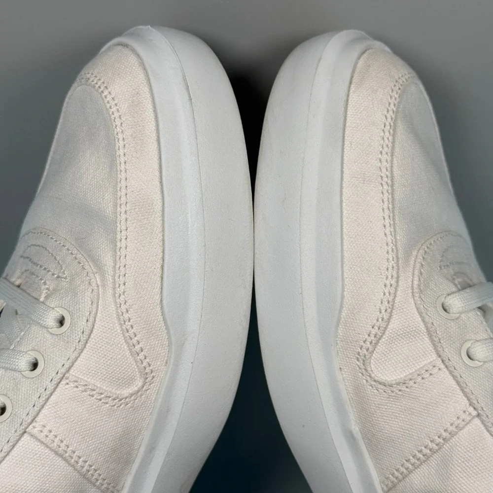 Cole Haan GrandPro Rally Mens 11.5 11 1/2 Canvas Court Dress Sneaker White Lace
